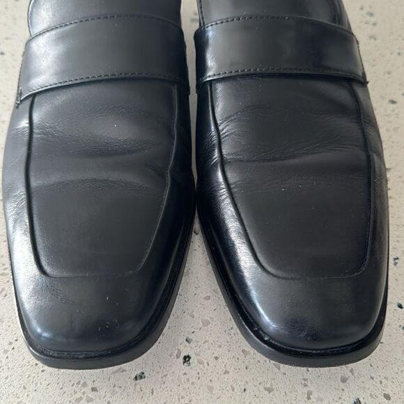 ECCO Men’s Black Leather Sleek Loafers Slip On Style Shoes Size EU42 / US8-8.5 - Picture 10 of 12